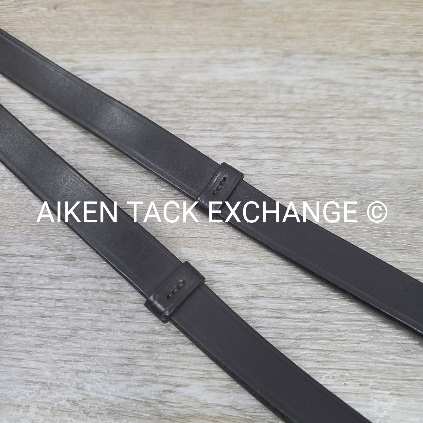 Leather Reins with Hand Stops, Brown, 54"