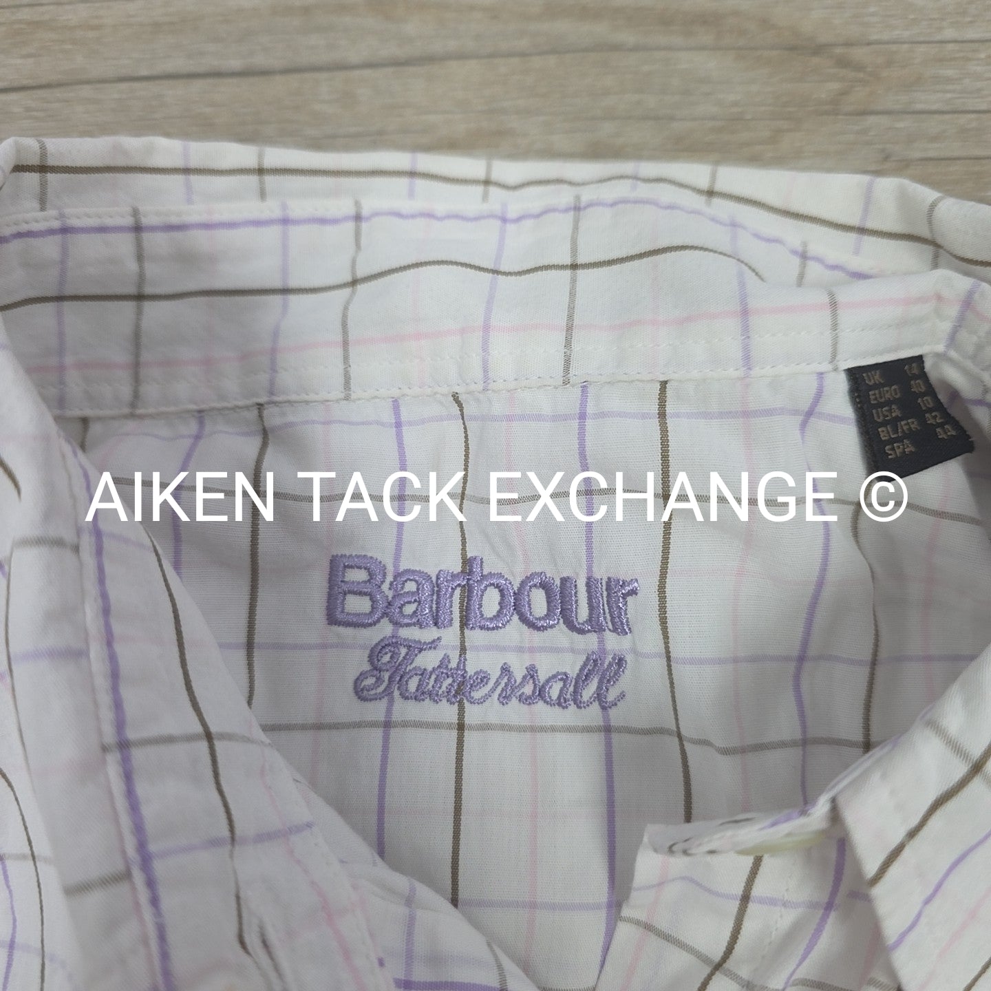 Barbour Tattersall Long Sleeve Shirt, Women's 10