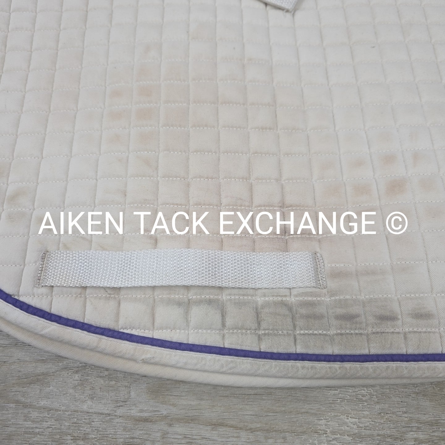 PRI All Purpose Saddle Pad w/ Purple Trim