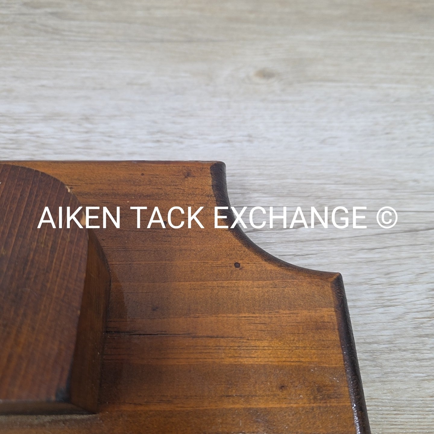 Hanging Wood Bridle Rack, Holds 3
