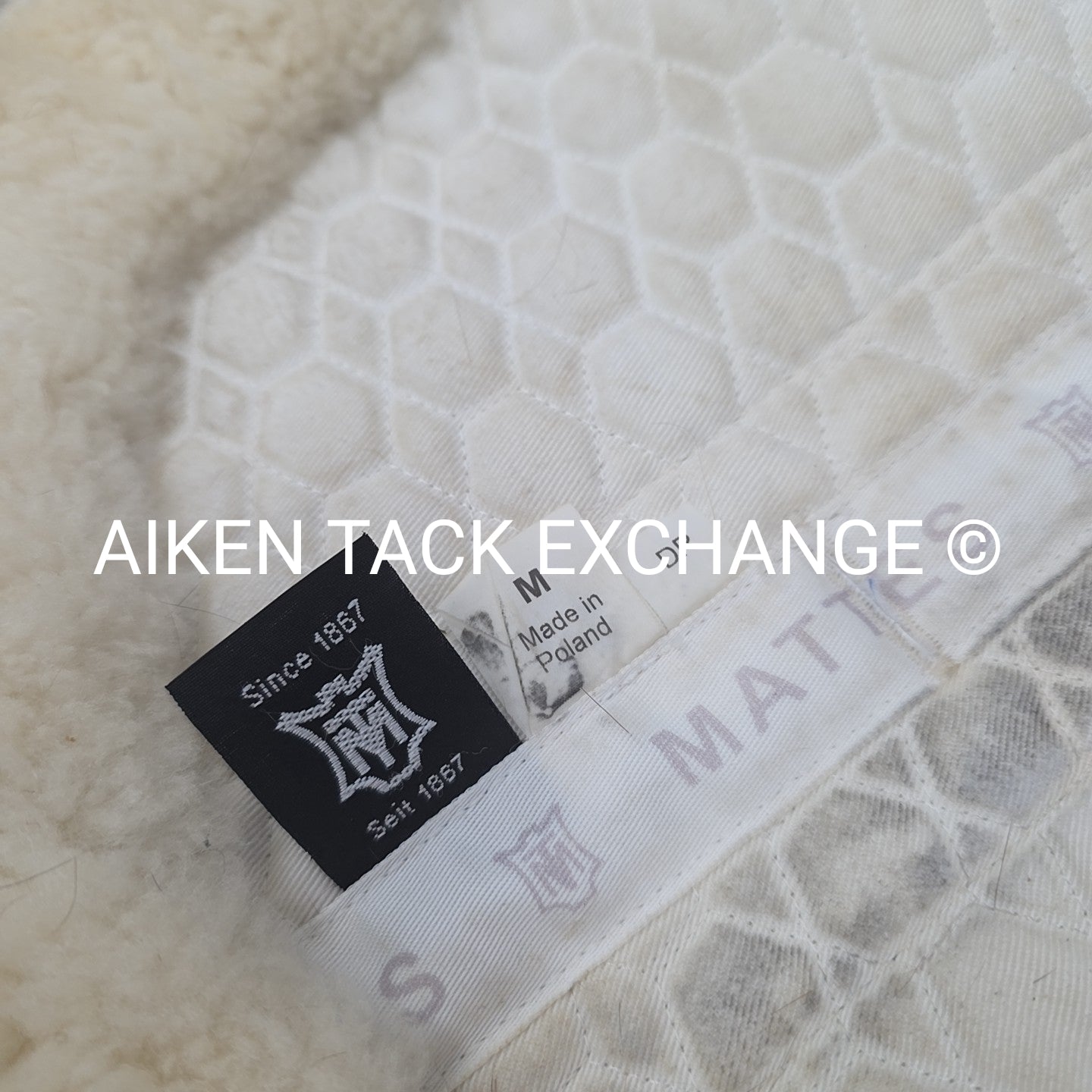 Mattes Platinum Sheepskin Half Pad, Dressage, Size Medium