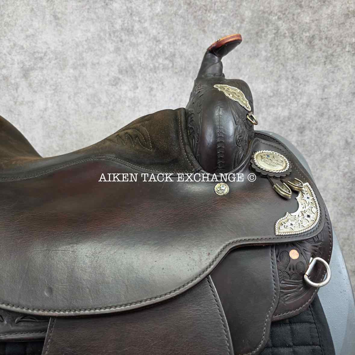 2001 Circle Y 2375 Equitation Western Saddle, 16.5" Seat, Regular Tree - Semi QH Bars