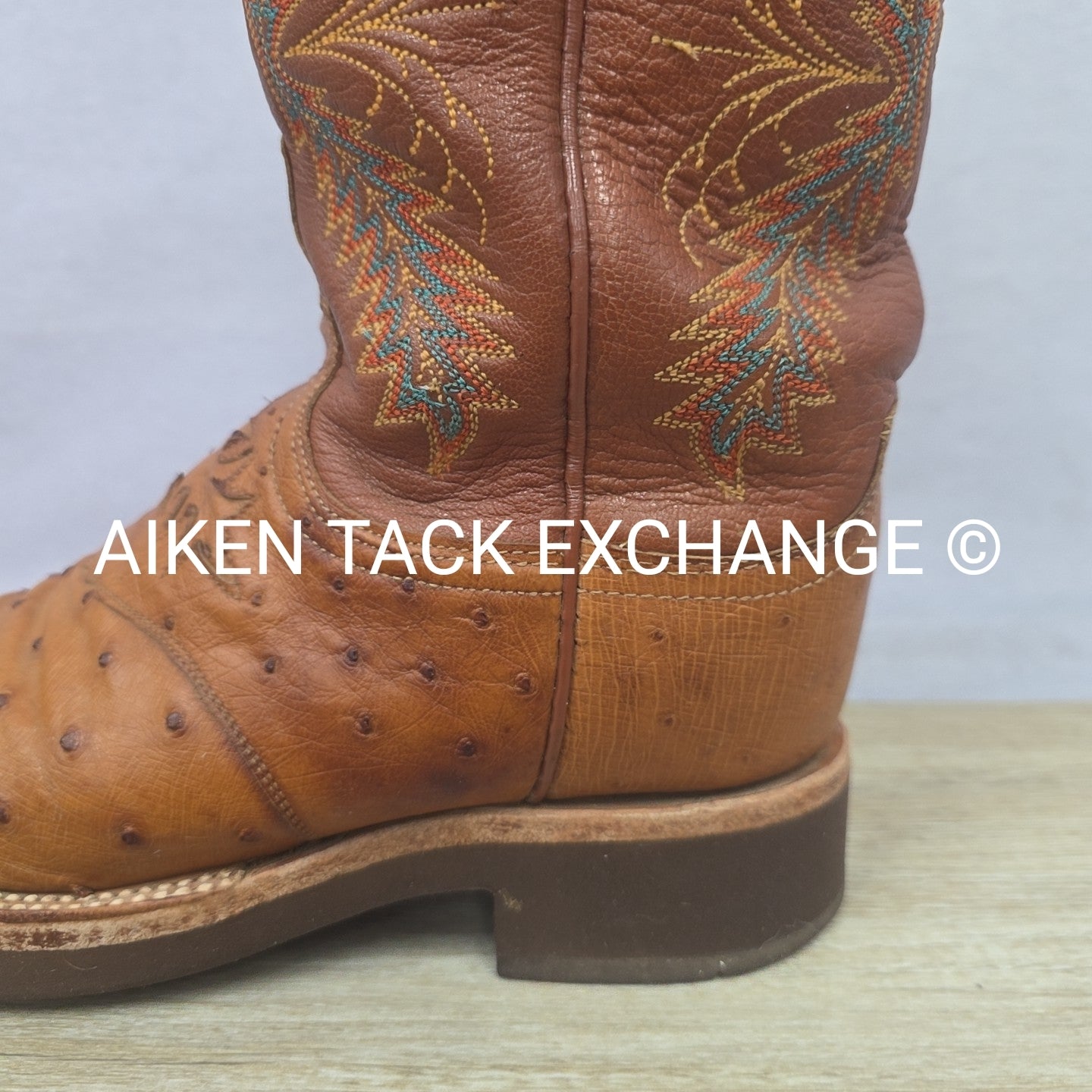 Lucchese 2000 Ostrich Boots, Size 6.5