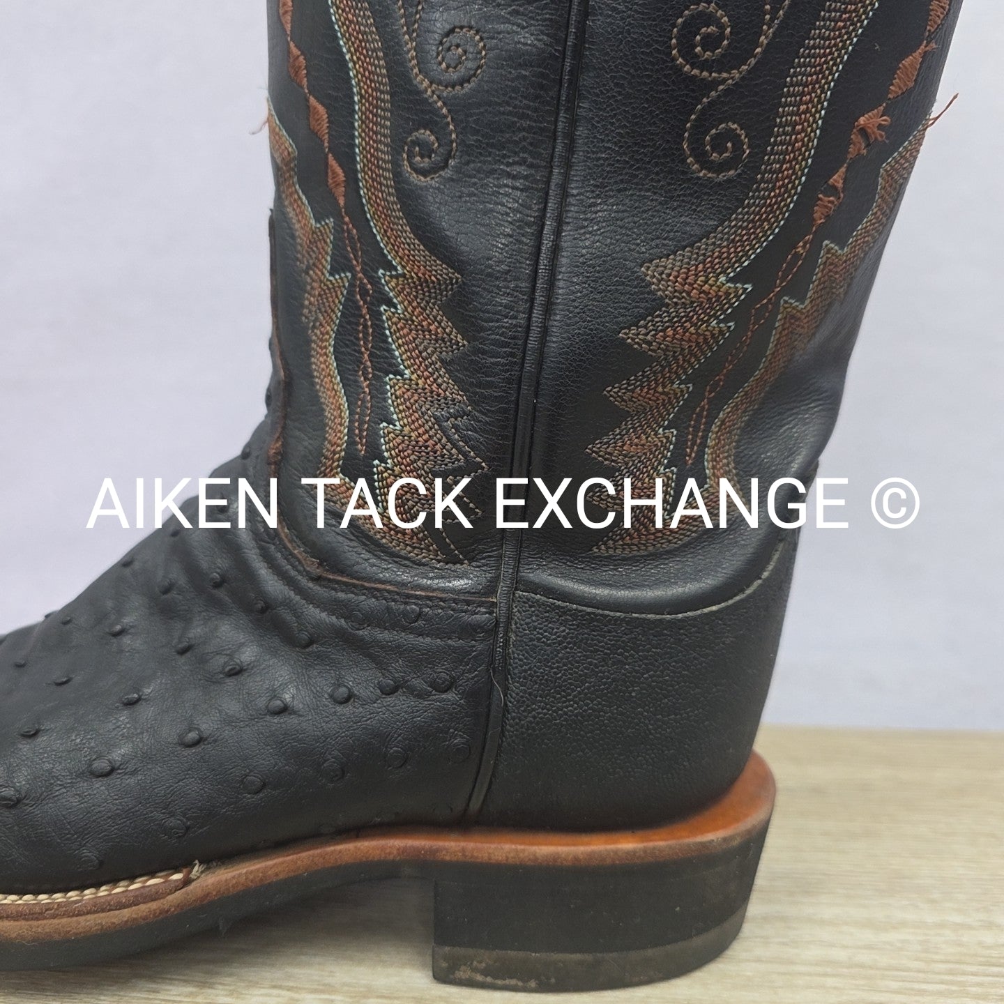 Lucchese Ostrich Boots, Size 6.5