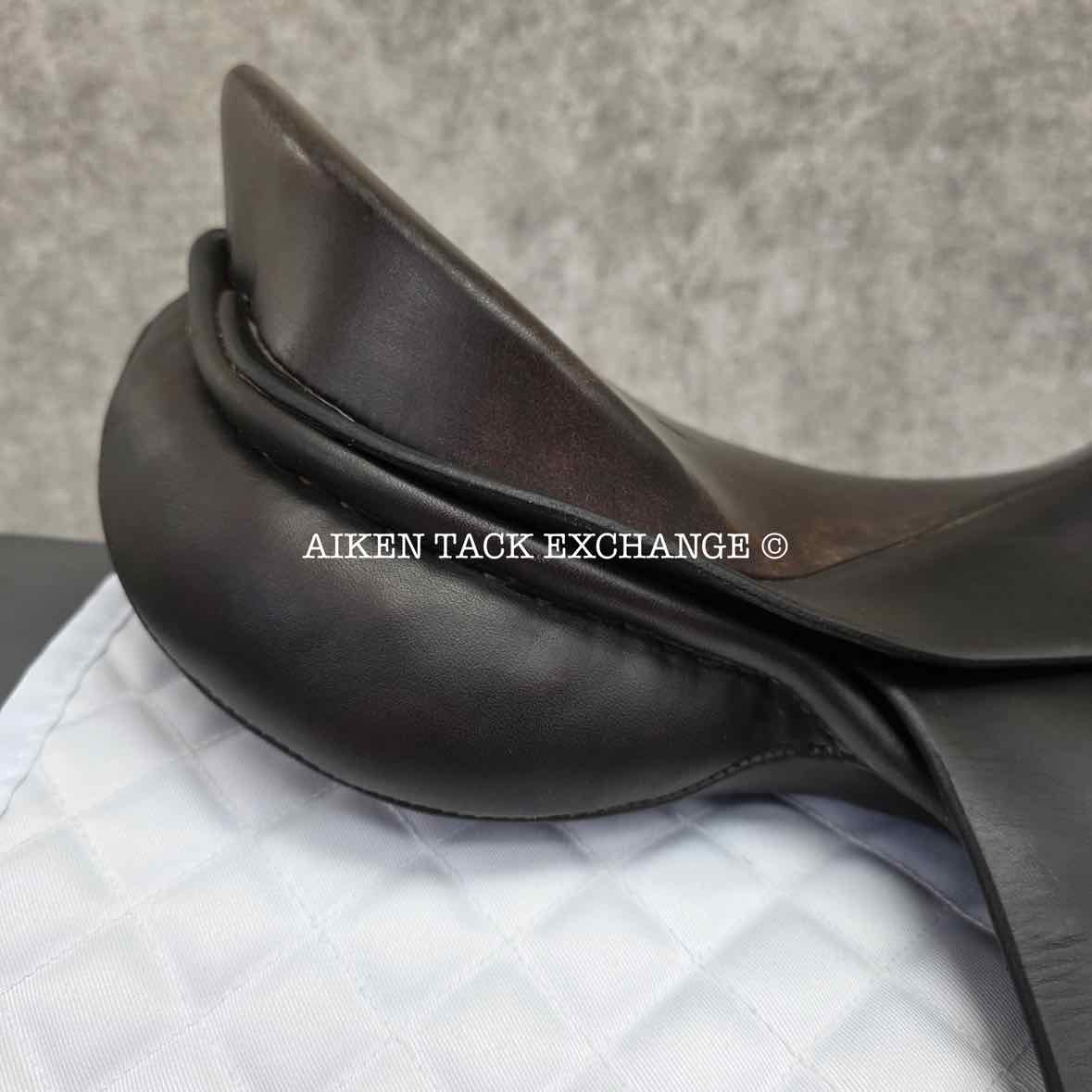 Max Hopfner Dressage Saddle, 18" Seat, Medium Tree, Wool Flocked Panels