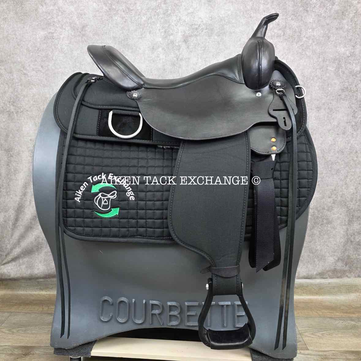 **SOLD** 2020 High Horse by Circle Y 6910 Lockhart Cordura Trail Western Saddle, 17" Seat, Regular Tree - Semi QH Bars