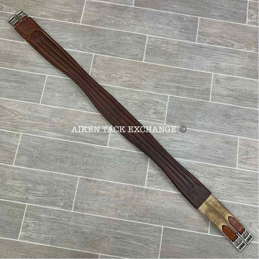 Edgewood Padded Leather Girth, Brown, 50"