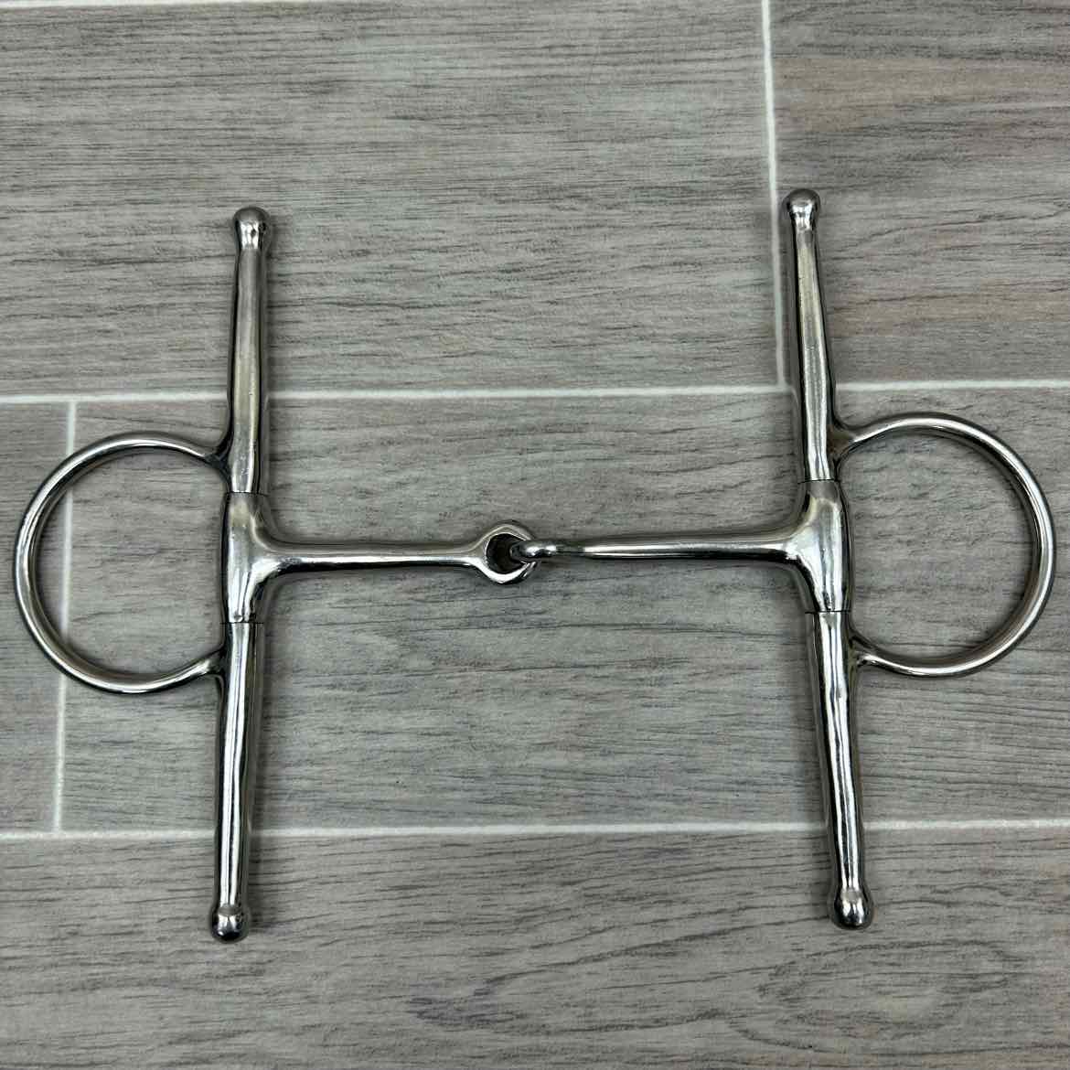 Smucker's Single Joint Large Ring Full Cheek Bit 5.5" (8" Cheeks)