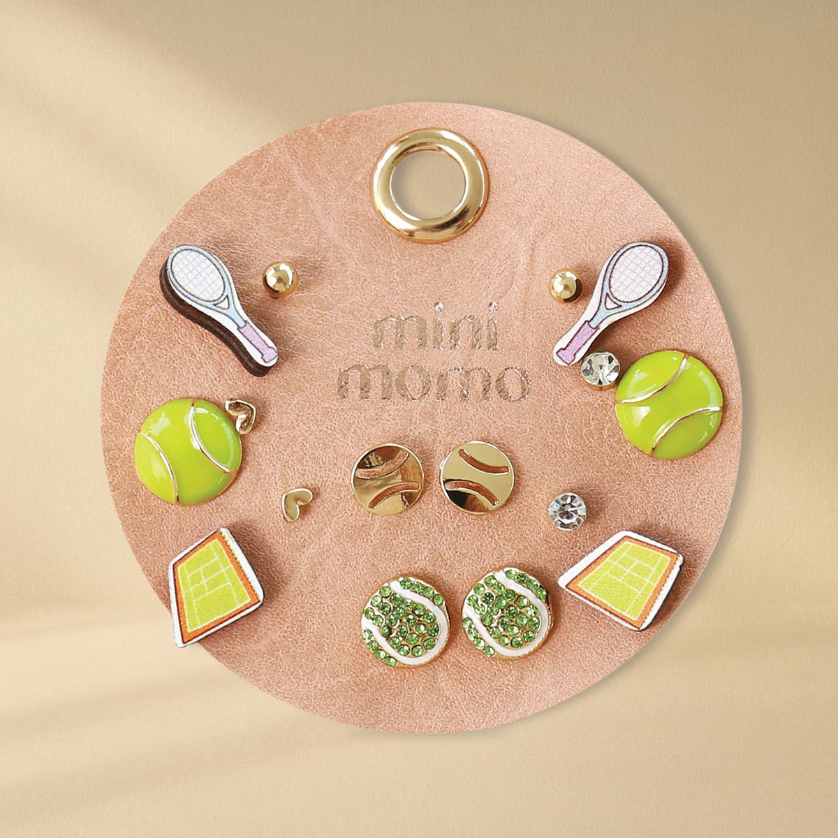 Tennis Earrings Assorted Earrings Set - 8 Pairs
