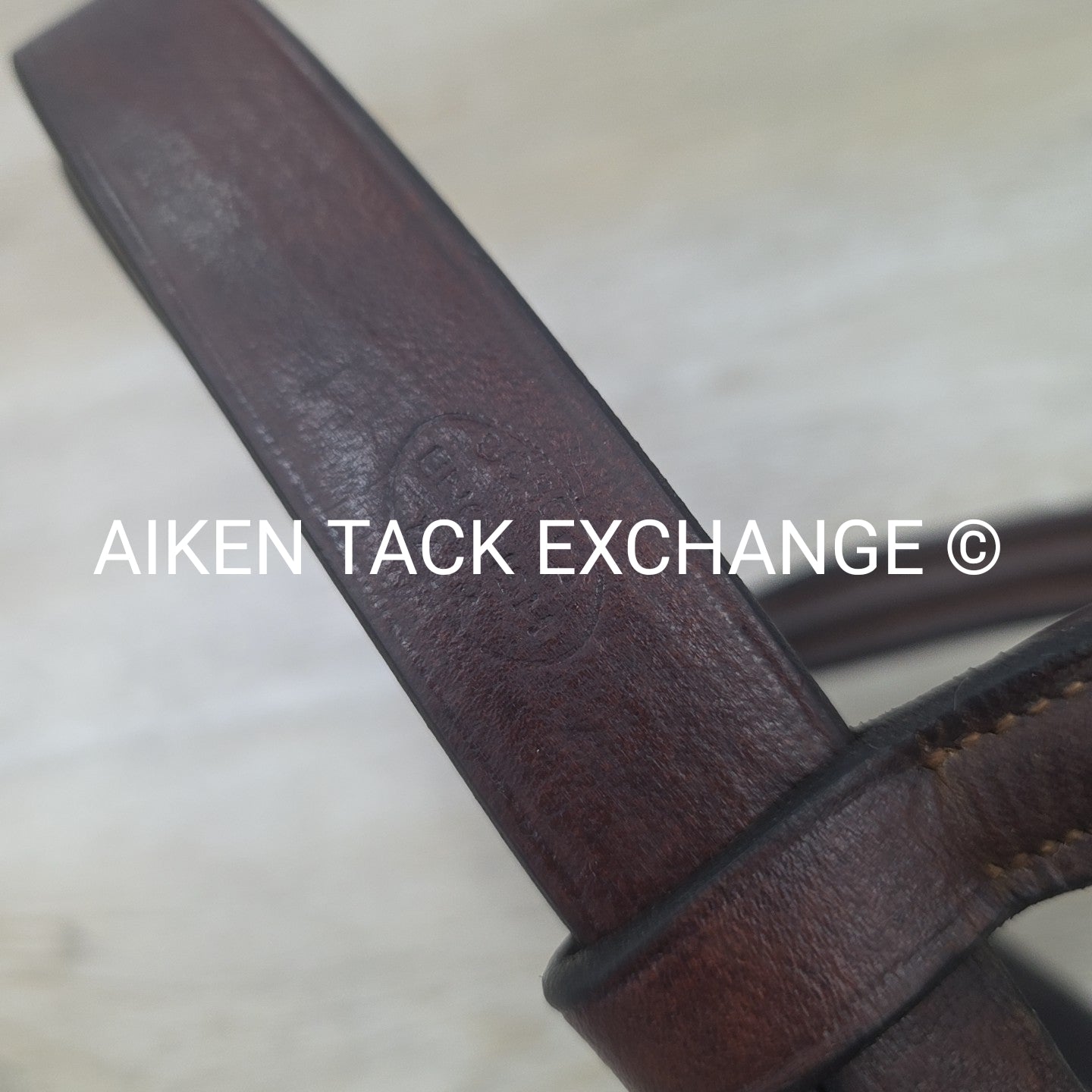 Bobby's English Tack Plain Raised Dressage Bridle, Missing Flash Strap, No Reins