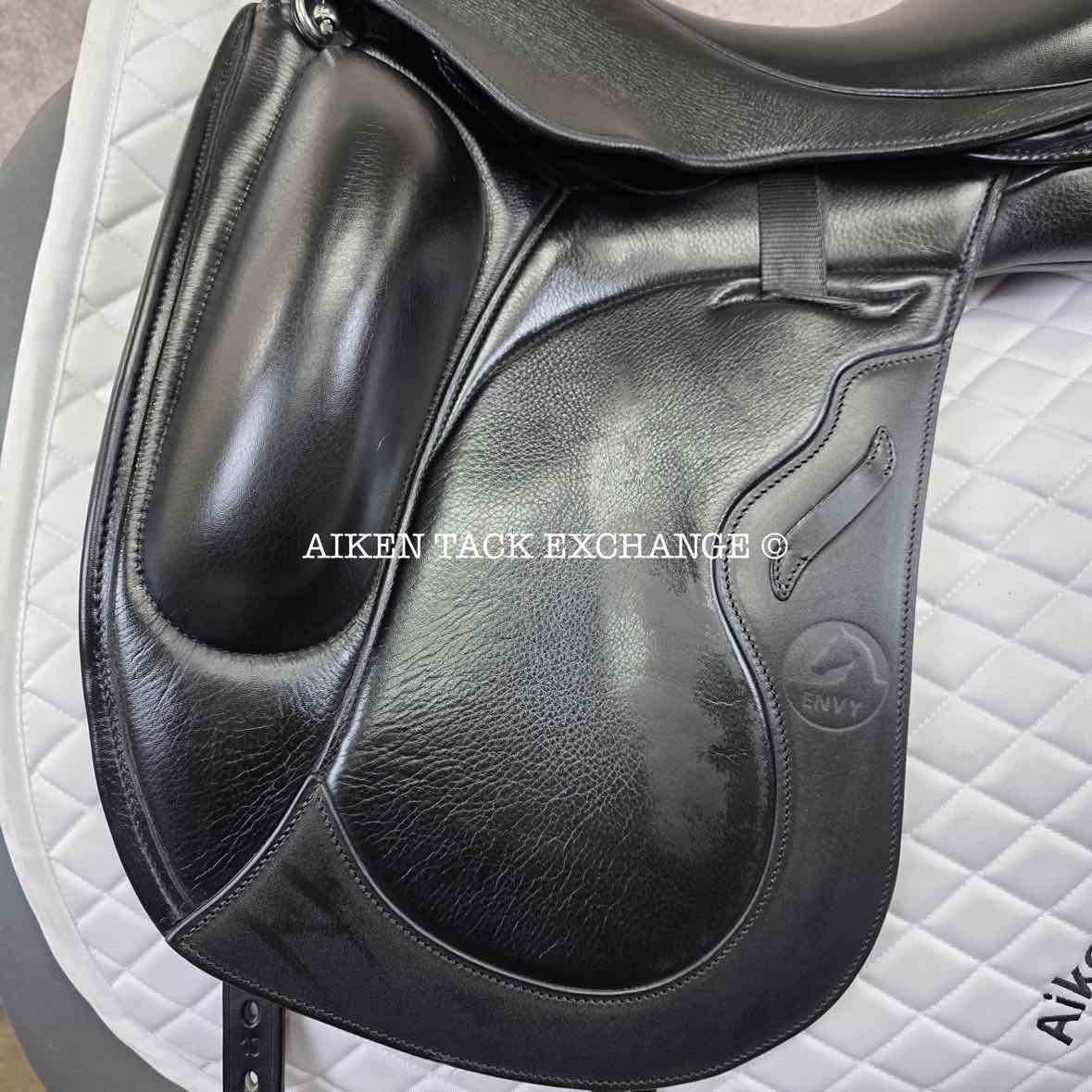 2024 Envy Motion Dressage Saddle, 17" Seat, Adjustable Tree, Wool Flocked Panels