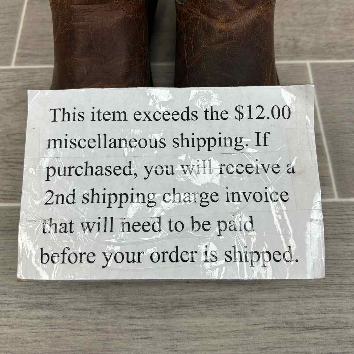 Old West Western Boots, Size 7.5