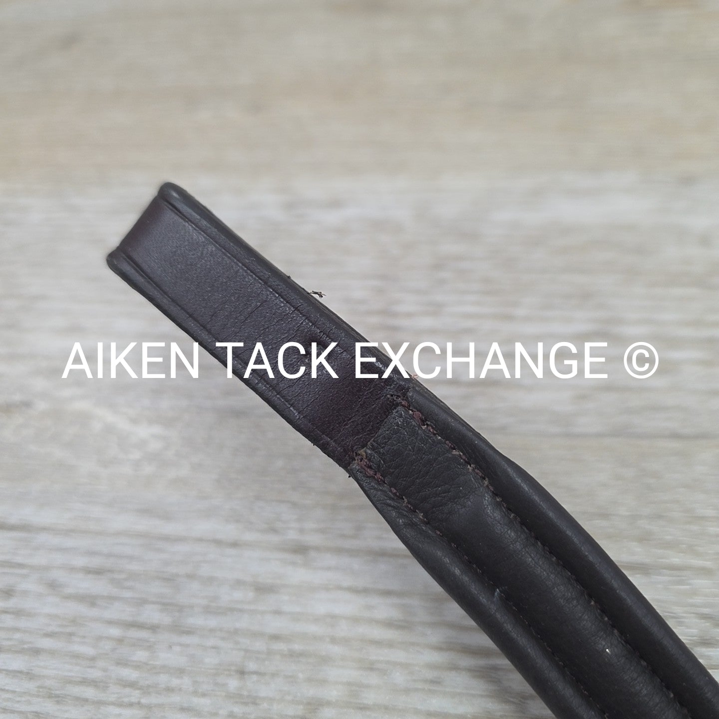 Excelle Padded Bling Browband, Brown, Size Cob