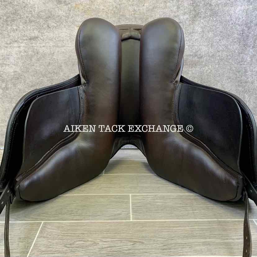 **SOLD** Ryder Legacy Dressage Saddle, 17" Seat, Short Flap, Wide Tree, Wool Flocked Panels