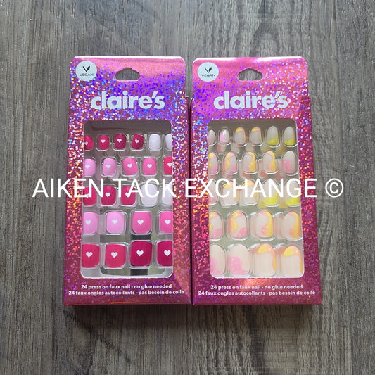 Claire's Press-On Nails (2 Sets) - 24 Count Each (48 Total)