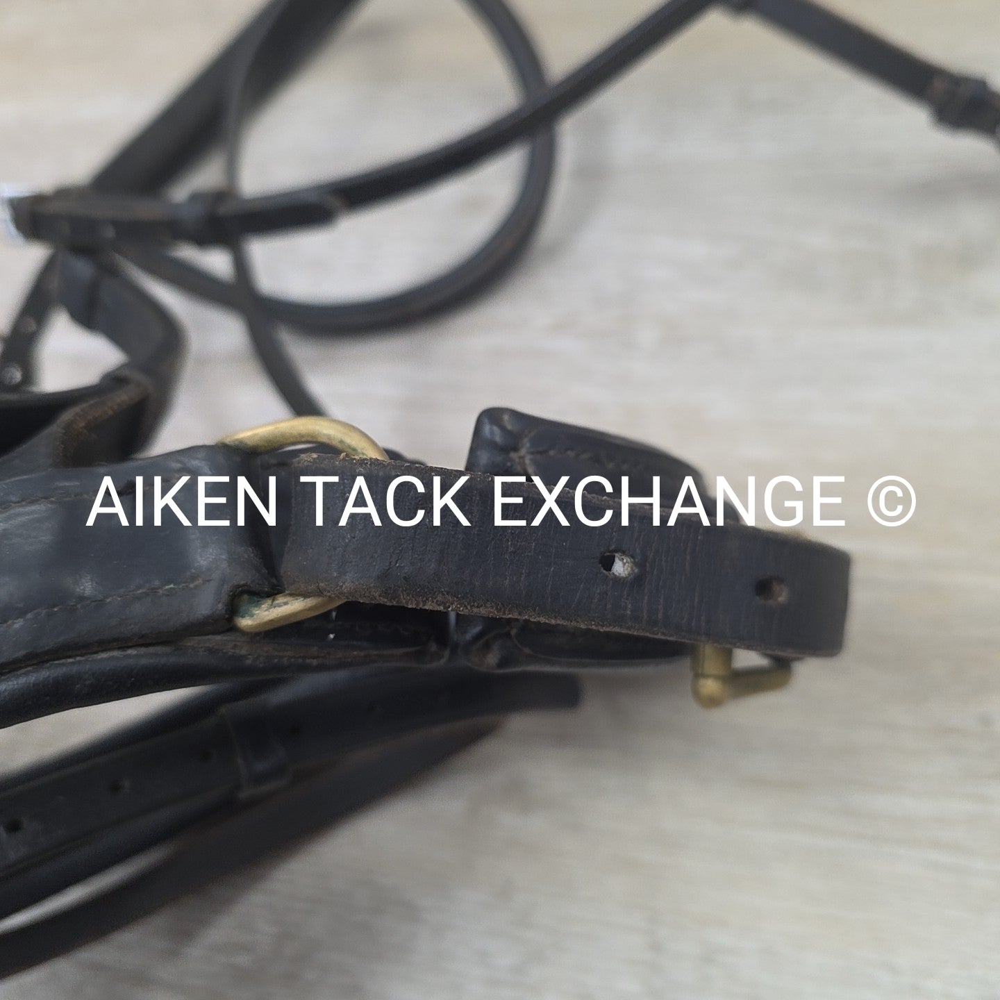 BARGAIN BUNDLE: Flash Dressage Bridle, Fancy Stitched Flash Noseband & Plain Rai
