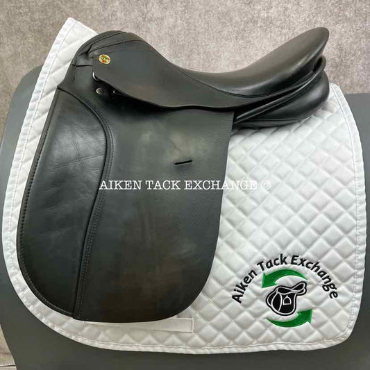 1994 Karl Niedersuss Symphonie Dressage Saddle, 17.5" Seat, Medium Tree, Wool Flocked Panels