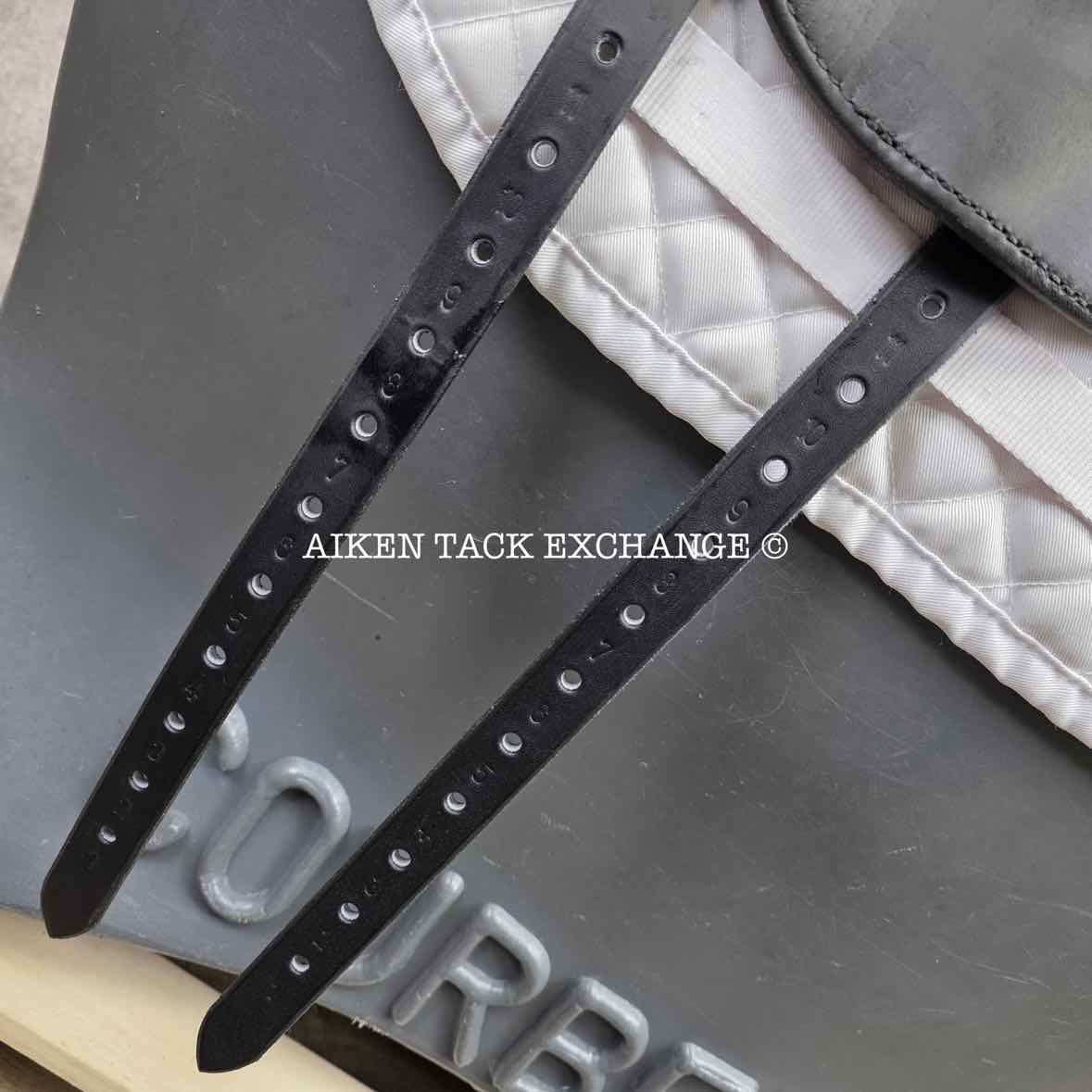 2015 Custom Saddlery Wolfgang Omni Monoflap Dressage Saddle, 17.5" Seat, Adjustable Tree, Wool Flocked Panels