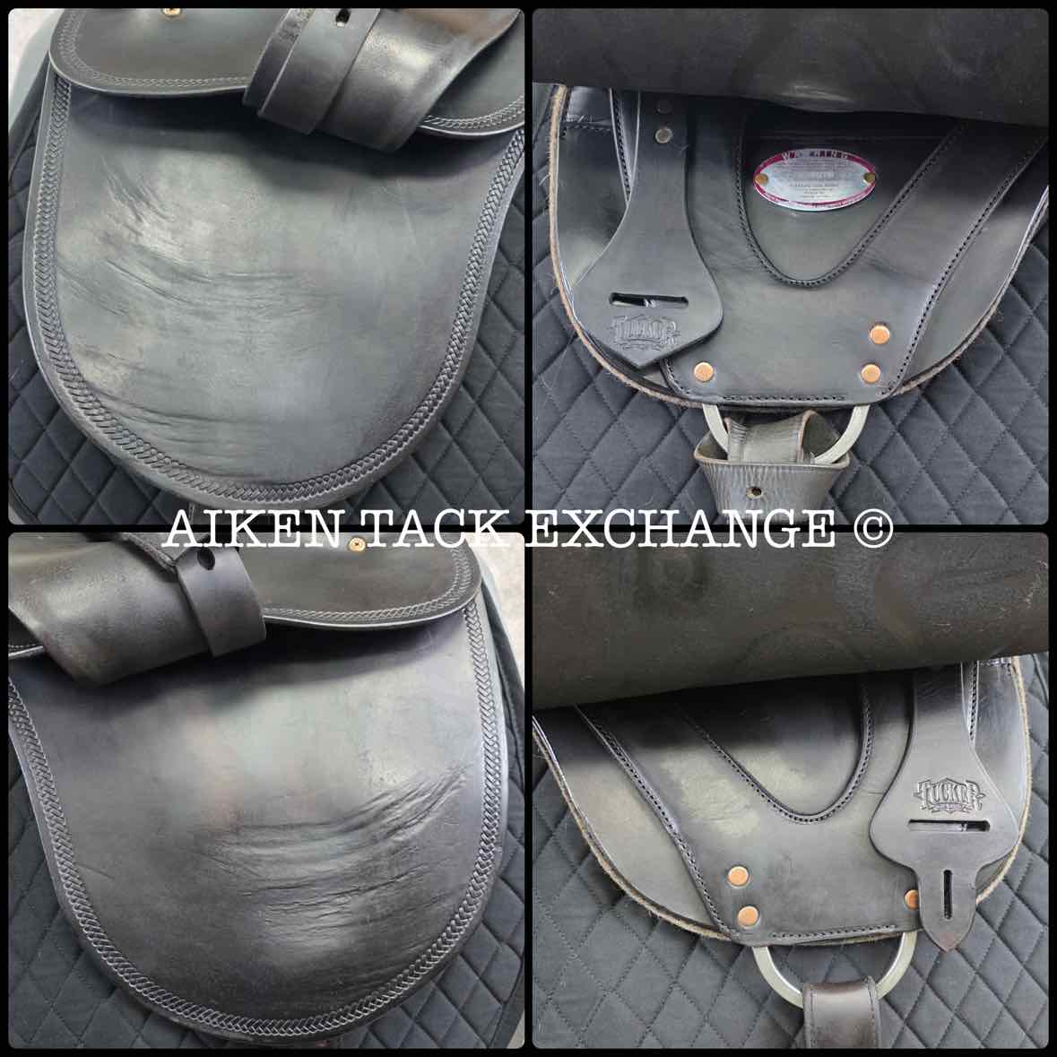 2005 Tucker 146 River Plantation Endurance Saddle, 17.5" Seat, Medium Tree - Semi QH Bars