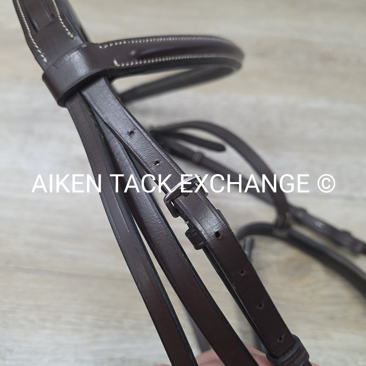 KL Select Black Oak Aster Bridle, No Reins, Oversize