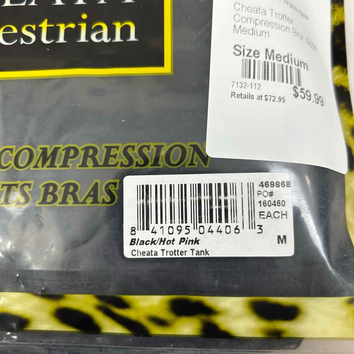 Cheata Trotter Compression Bra, Size Medium
