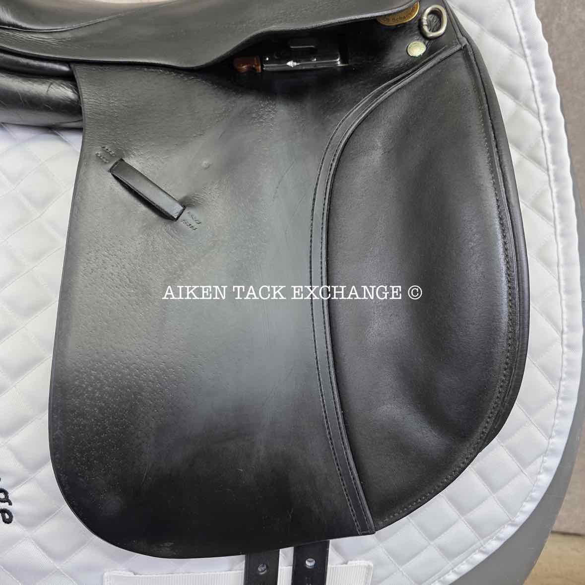 **SOLD** Roosli Pilatus Dressage Saddle, 17" Seat, Extra Short Flap, Medium Narrow Tree, Wool Flocked Panels