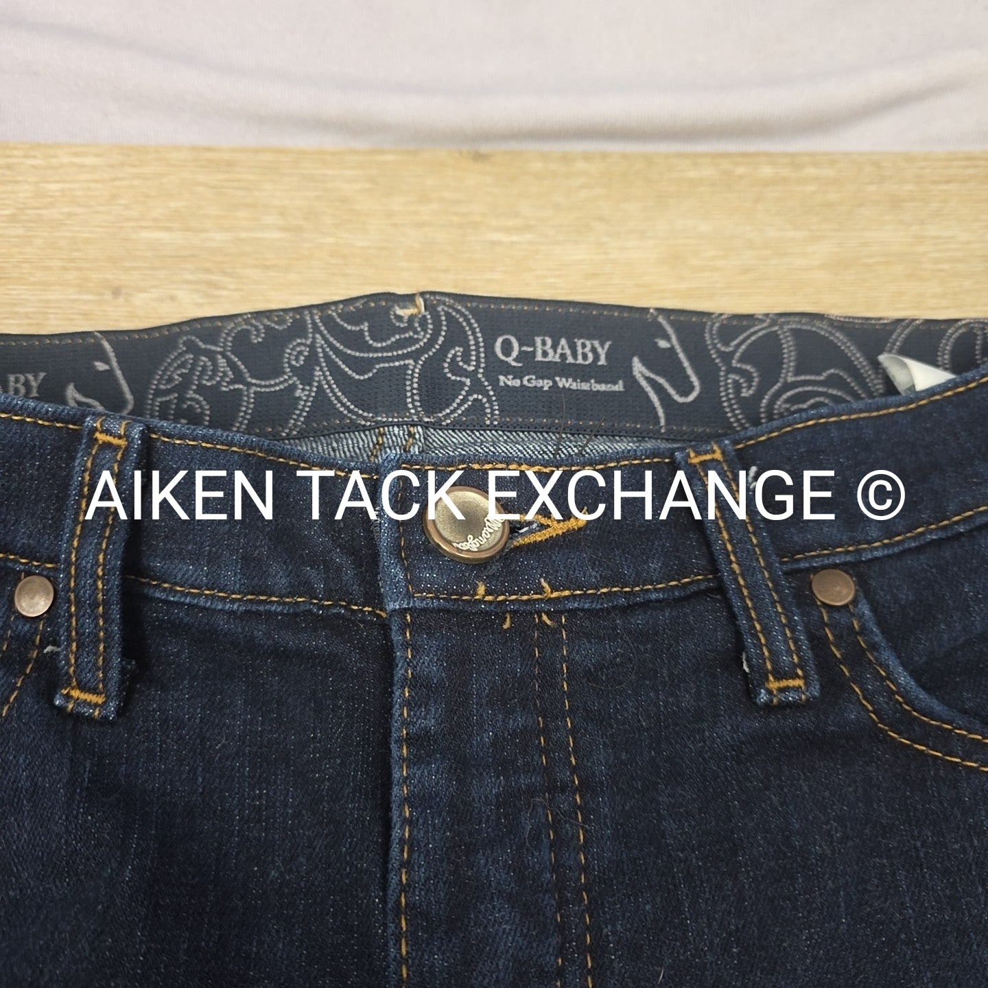 Wrangler Q-Baby Elastic Waistband Jeans, Size 7/8 x 32