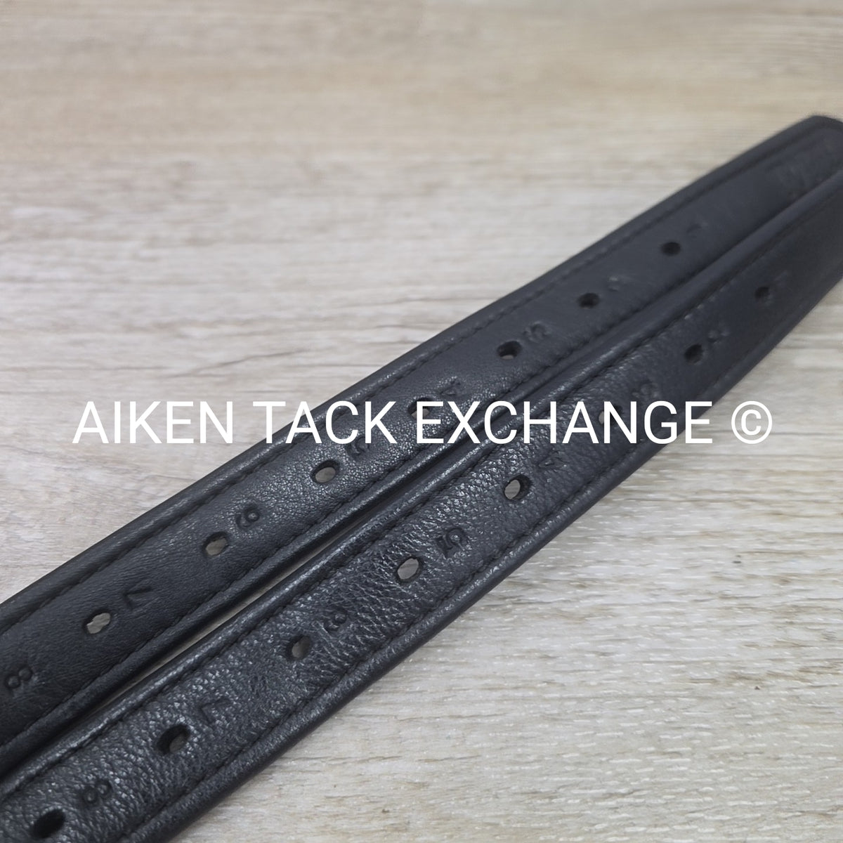 KL Select Black Oak Calf Lined Stirrup Leathers, Black, 54"