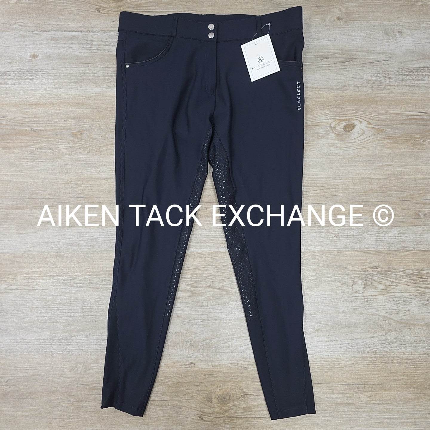 KL Select Gabrielle Silicone Grip Full Seat Breeches, Size 34 R