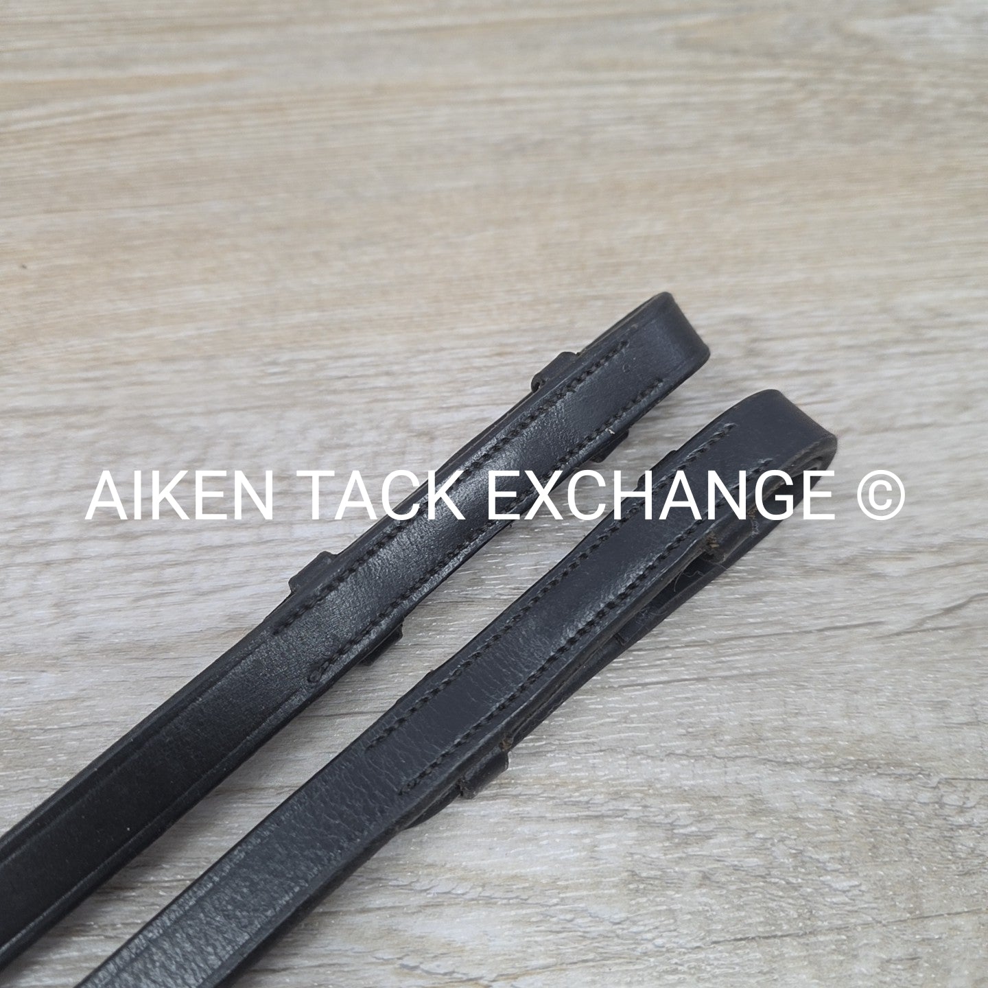 Rubberized Grip Reins, Black, Size Full