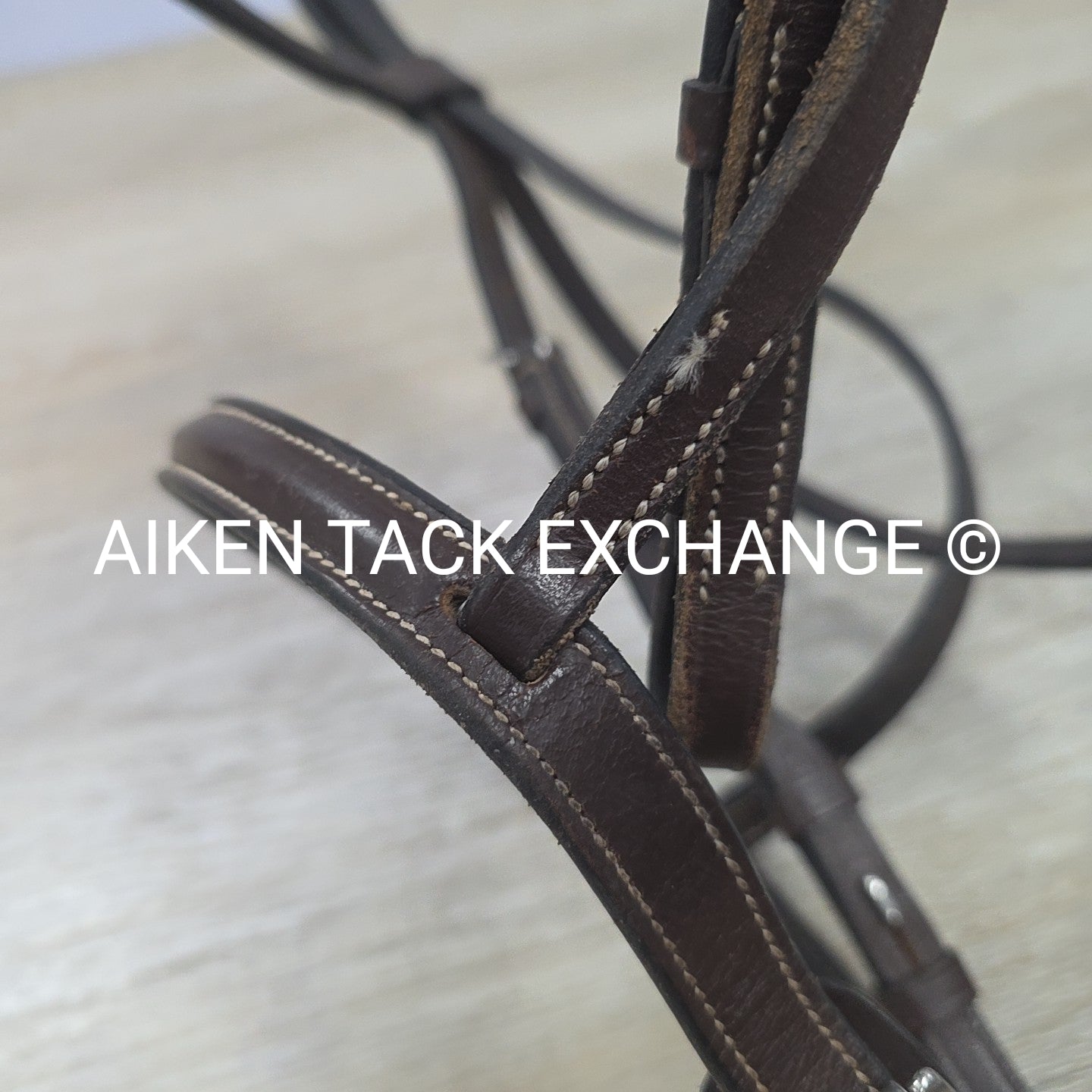 Fancy Stitched Bridle with Matching Laced Reins, Brown, Size Pony