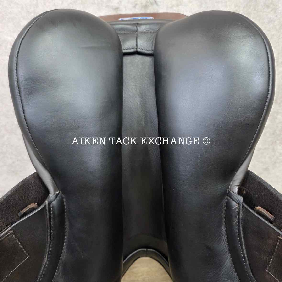 Ideal Patriot Jump Saddle, 17" Seat, Medium Wide Tree, Wool Flocked Panels