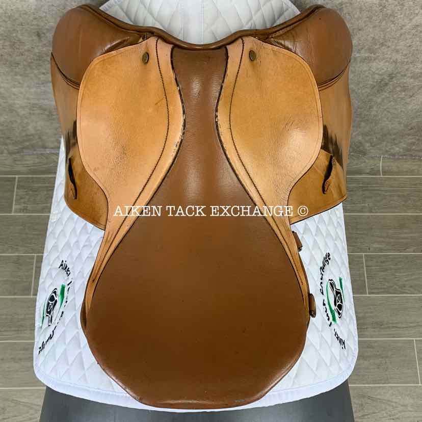 Bordeaux Saddlery Close Contact Jump Saddle, 16" Seat, Medium Tree, Wool Flocked Panels