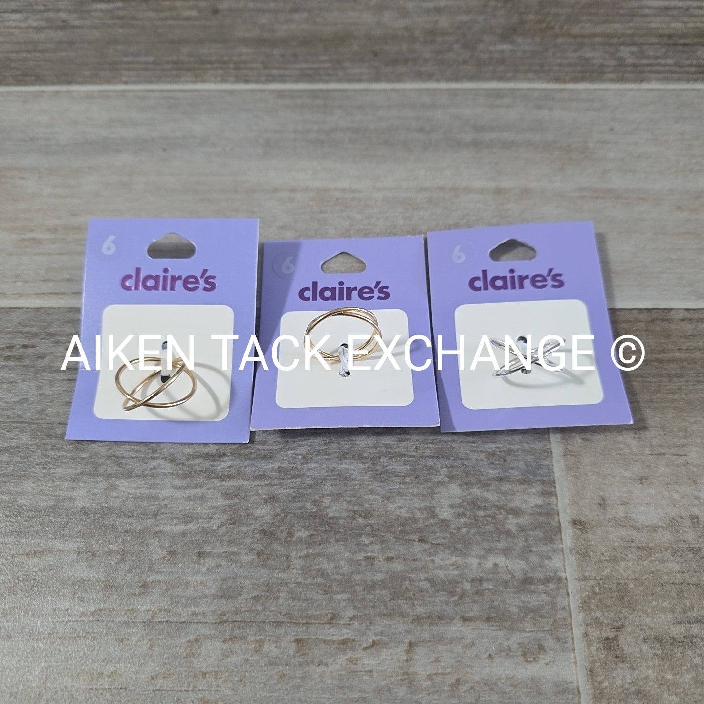 Claire's Rings (3) - Size 6