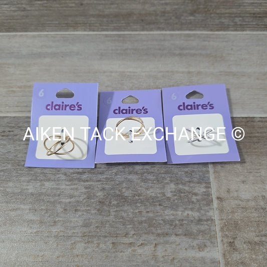 Claire's Rings (3) - Size 6