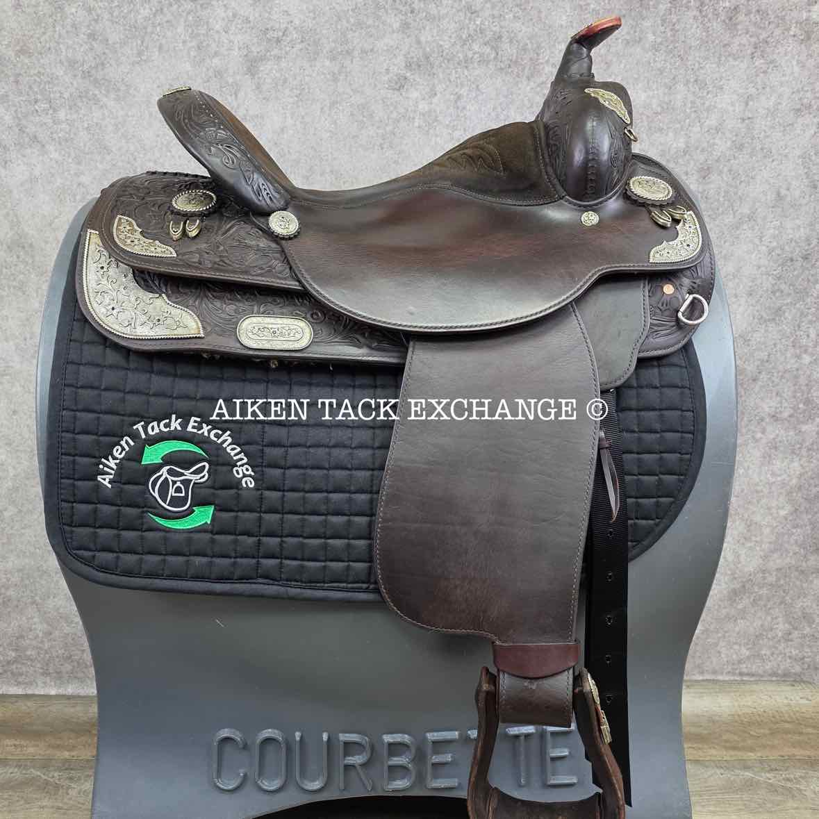 2001 Circle Y 2375 Equitation Western Saddle, 16.5" Seat, Regular Tree - Semi QH Bars