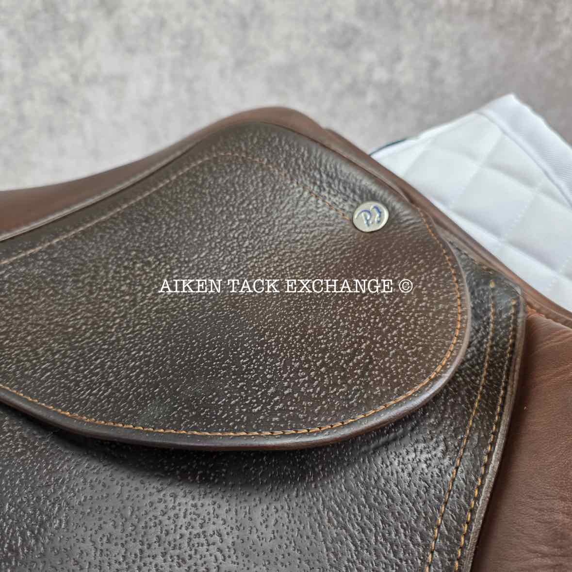 2017 PJ Close Contact Jump Saddle, 17" Seat, 3L Flap, Medium Wide Tree, Foam Panels