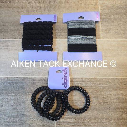 Claire's Hair Ties - Set of 3, Various Sizes