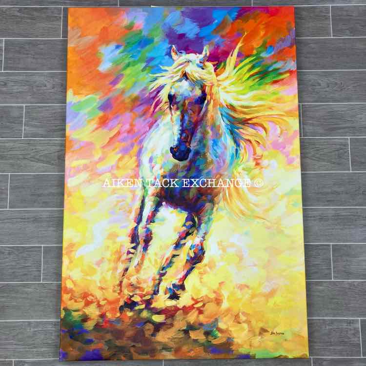 "The Golden Horse" by Leon Devenice Canvas Print, 32" x 48"