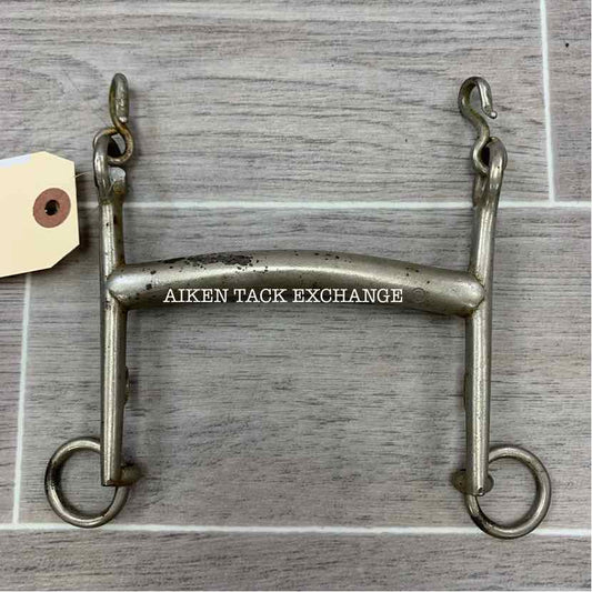 W.F. Plated Mullen Mouth Weymouth Bit 5"