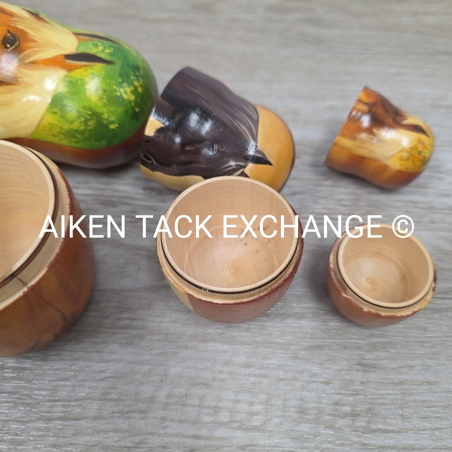 Matryoshka Nesting Dolls with Horse Design
