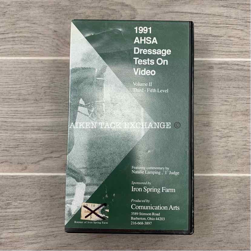 1991 AHSA Dressage Tests on Video Volume II, 3rd-5th Level VHS
