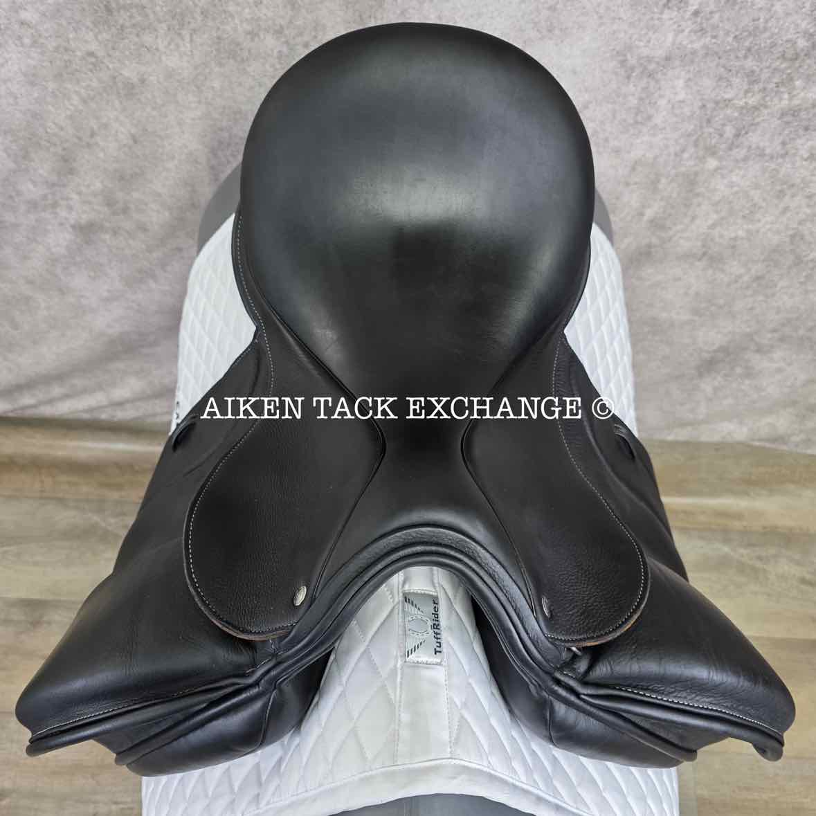 2018 Custom Saddlery Revolution Monoflap Dressage Saddle, 17" Seat, Adjustable Tree, Wool Flocked Panels