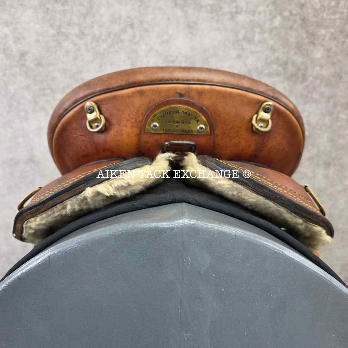 Trevor James Champion Drafter Australian Saddle, 15.5" Seat (Western) - 17.5" Seat (English), Wide Tree