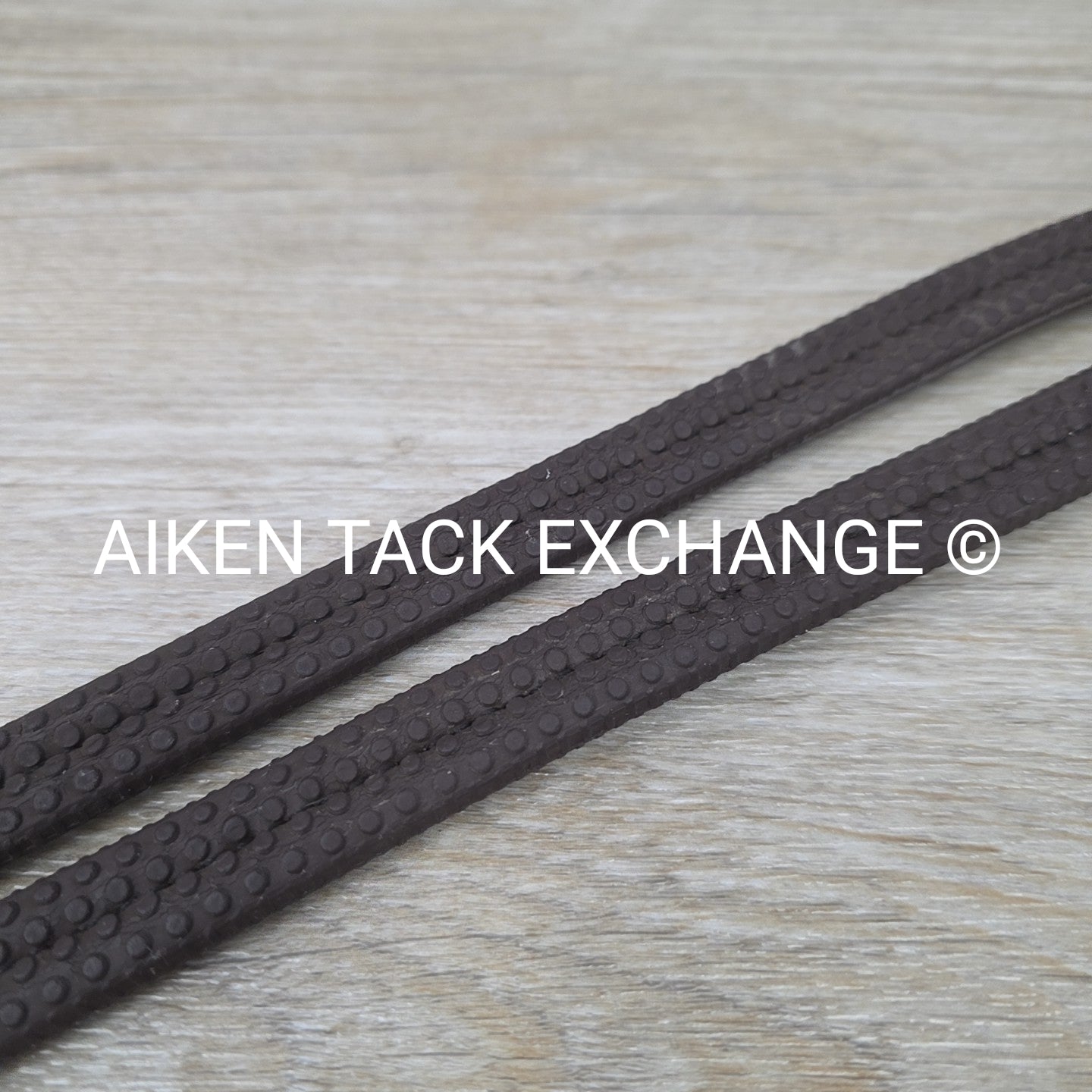 Bobby's English Tack Rubber Reins, Brown, 54"