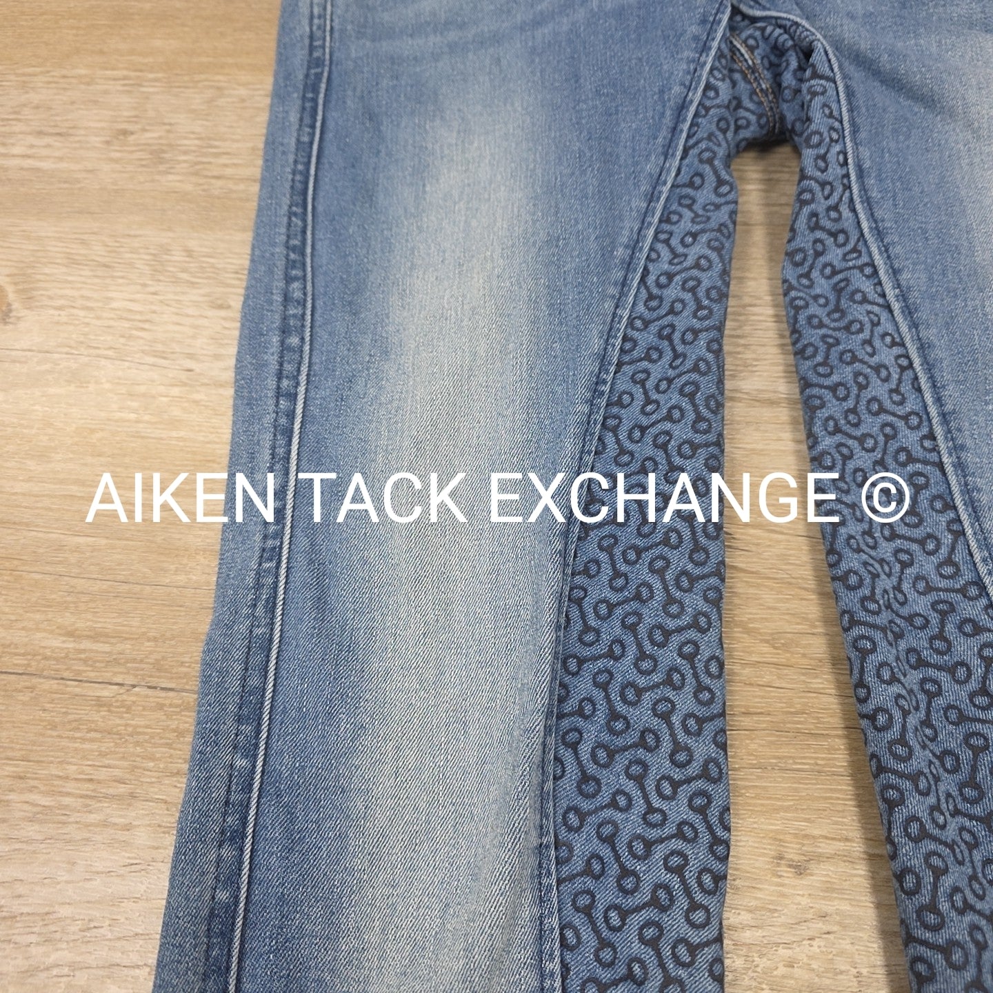 Horze Silicone Grip Full Seat Denim Breeches, Women's 28