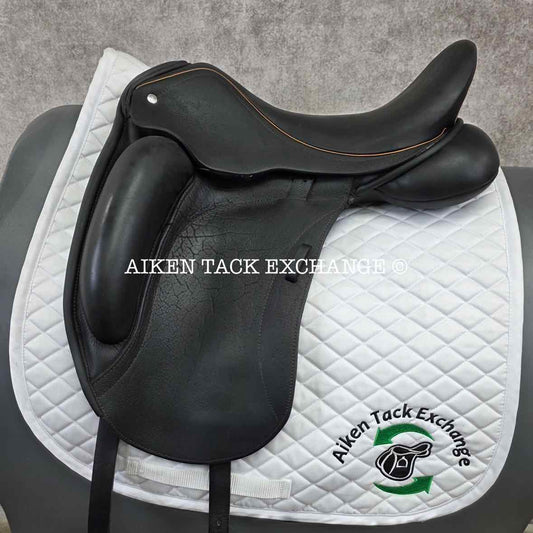 2016 Custom Saddlery Everest R Monoflap Dressage Saddle, 17.5" Seat, Adjustable