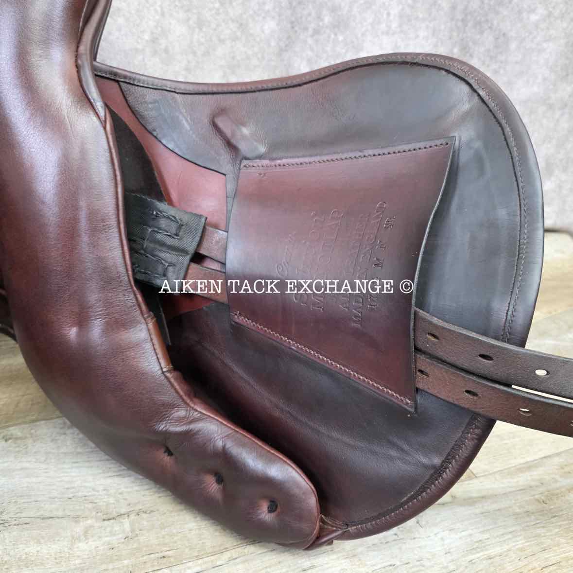 **SOLD** 2021 County Solution Monoflap Jump Saddle, 17.5" Seat, Medium Narrow Tree, Wool Flocked Panels