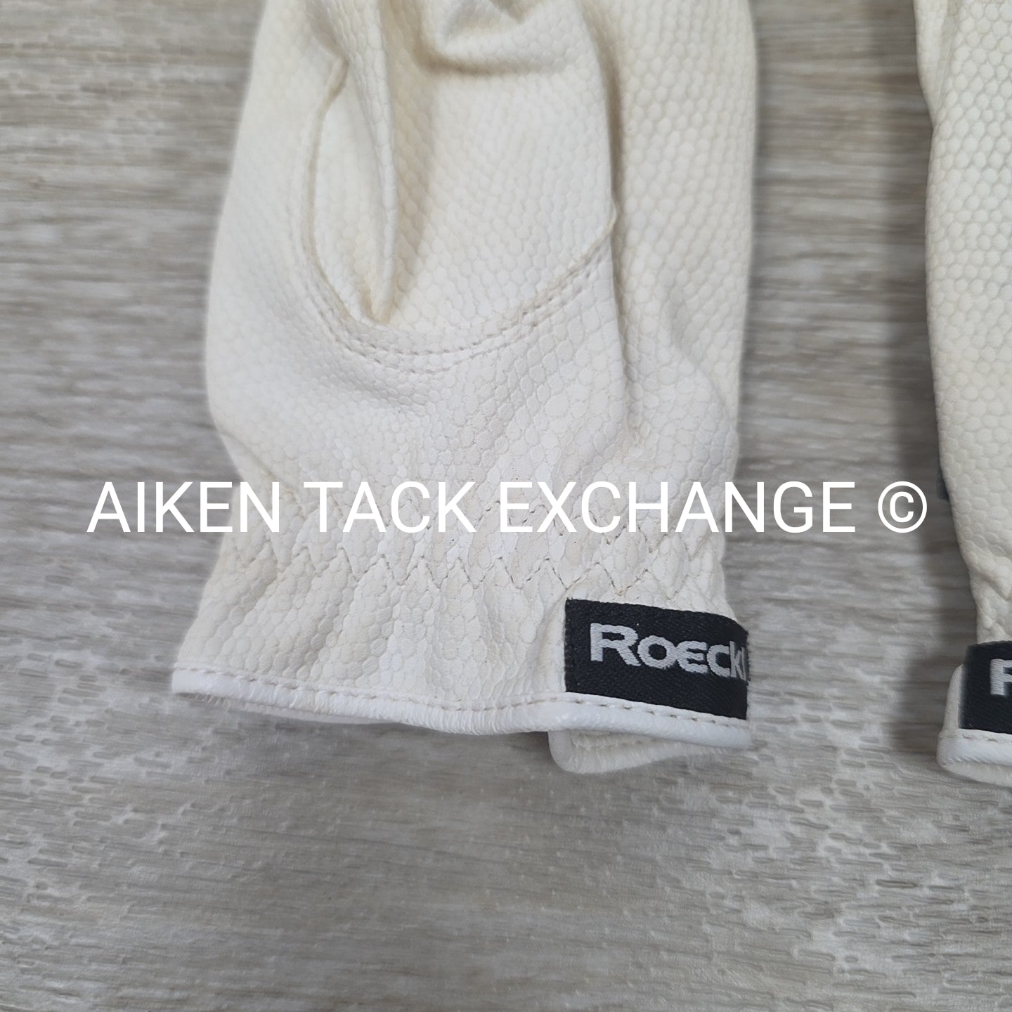 Roeckl Grip Riding Gloves, White, 6.5