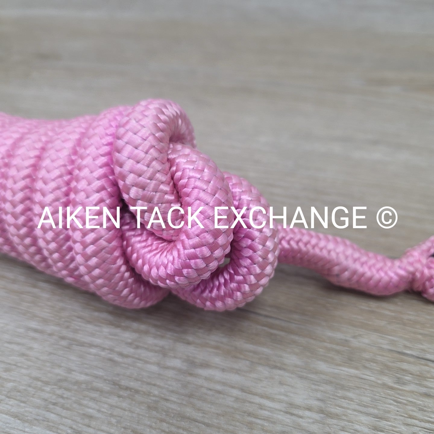 Equitem Braided Nylon Lead Rope with Leather Popper
